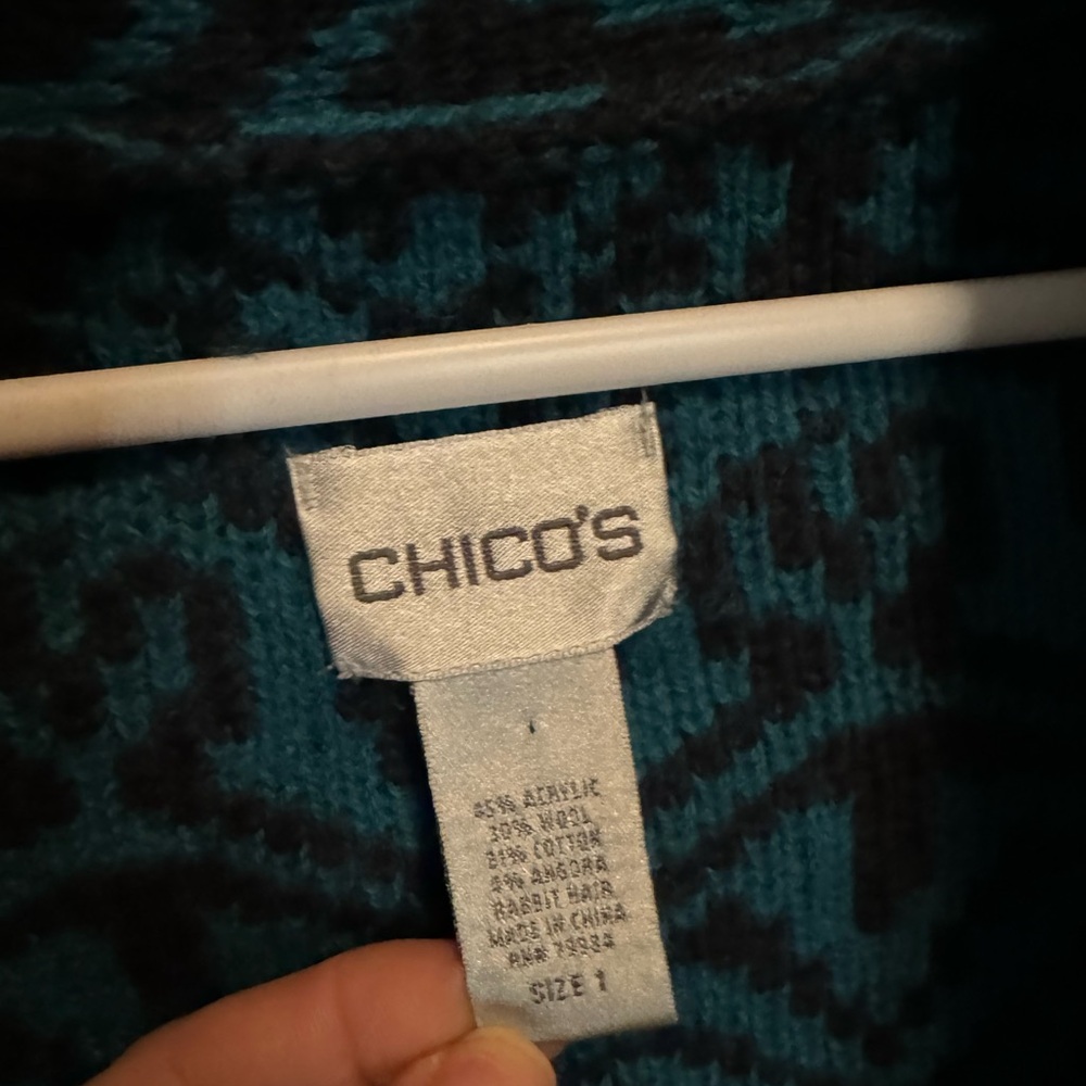 VTG Chico’s Western Style Sweater - Picture 4 of 6